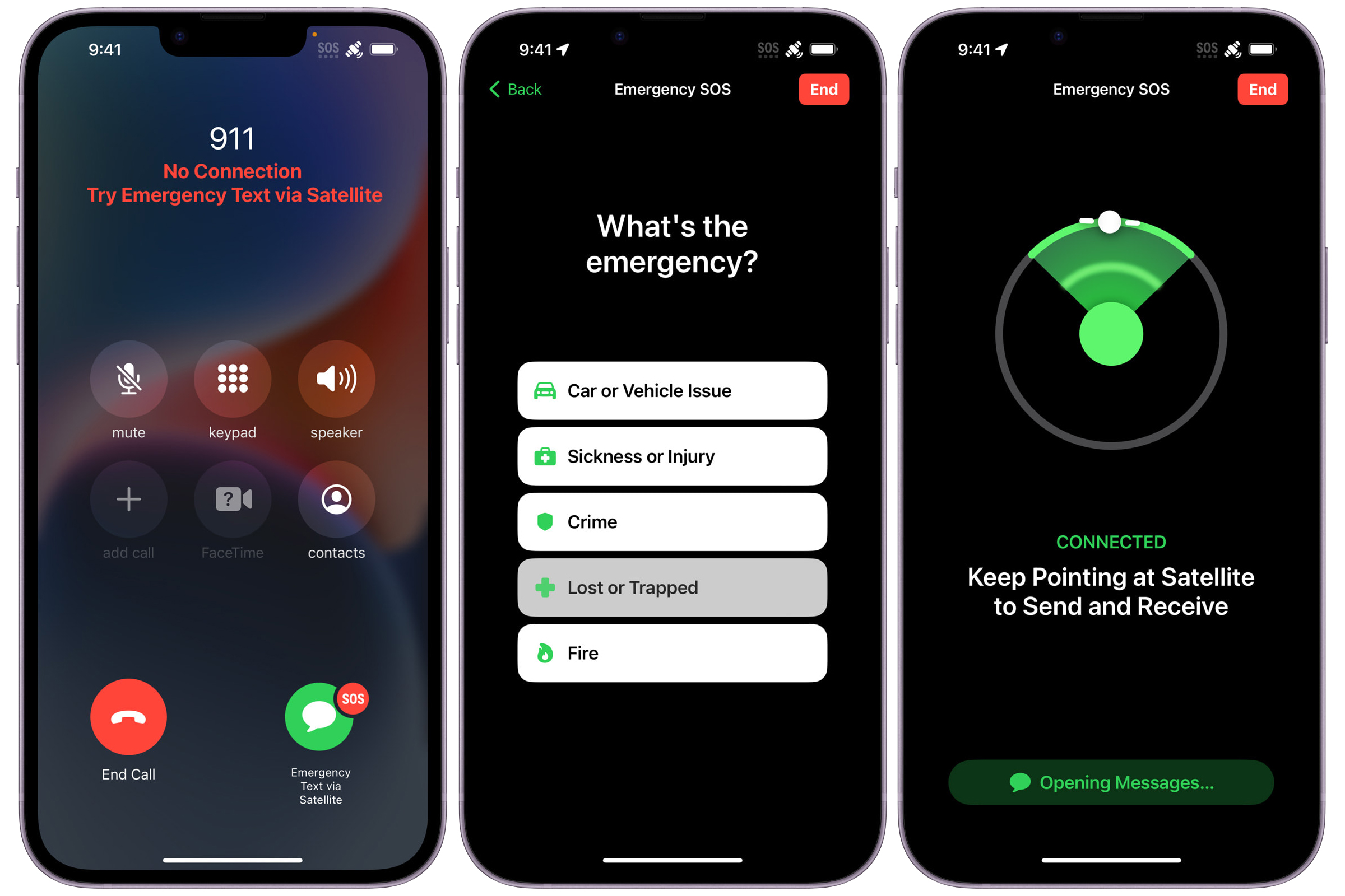 Экстренный SOS через спутник скриншоты
