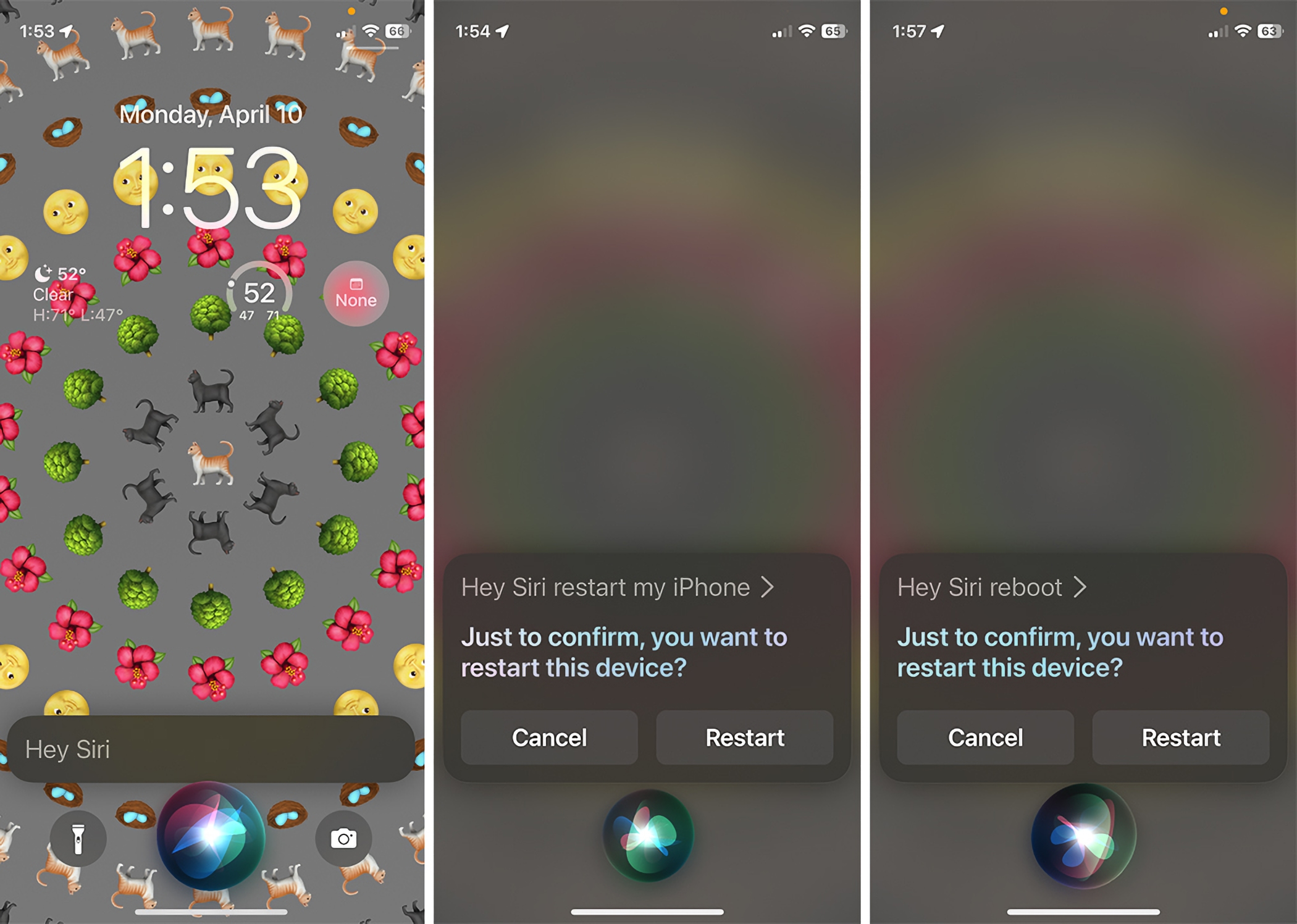 iOS 16 Siri перезагрузка iPhone